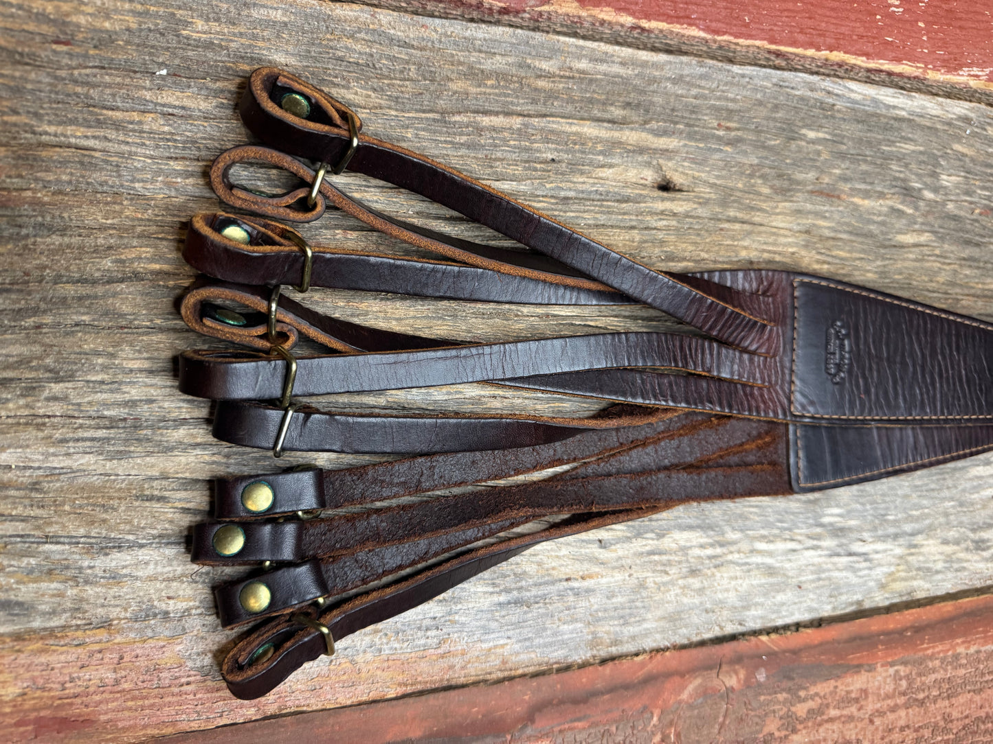Rare Filson Game or Bird Strap in Heavy Bridle and Leather| Dark Brown| Made in the USA