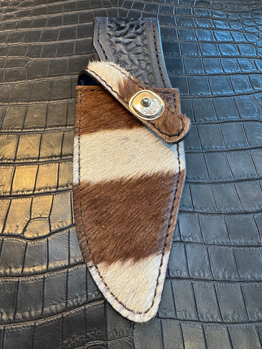 Randall Model 19-5 Exotic Zebra Skin Sheath from Treeman.