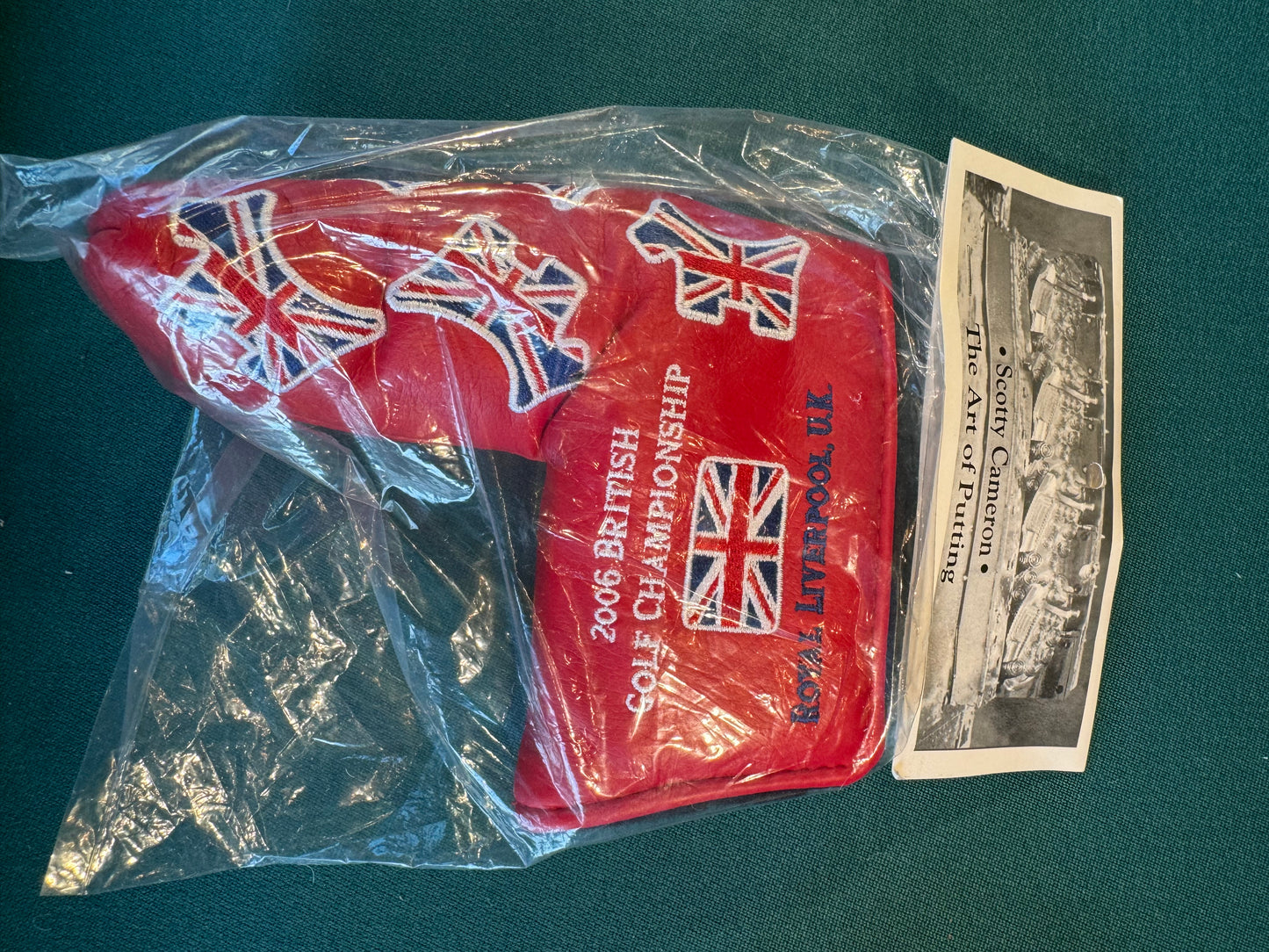 New in Bag Rare Scotty Cameron 2006 Red British Open Head cover