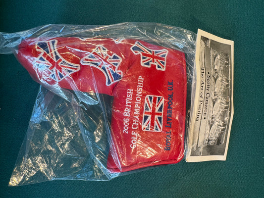 New in Bag Rare Scotty Cameron 2006 Red British Open Head cover
