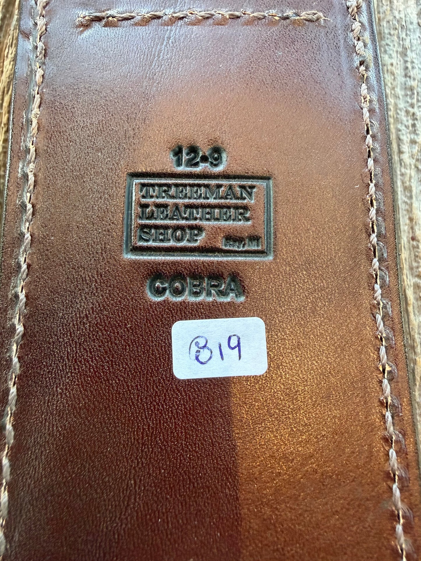 New Randall Model 12-9 Bowie Sheath in Exotic Cobra with actual head by Treeman. Browns, Black and Rust, one of only a few 12-9’s I have.