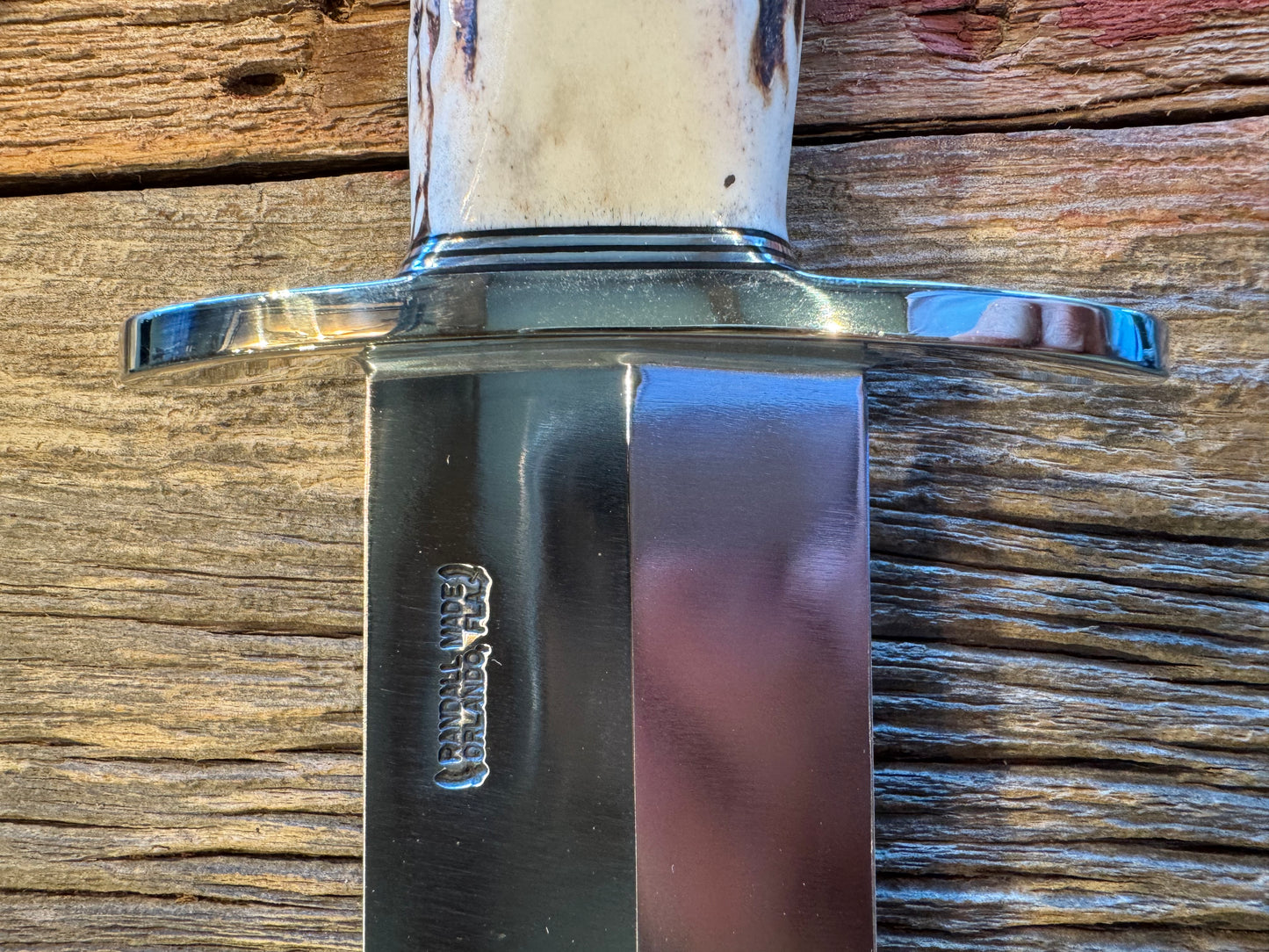 New in Paper Randall Model 12-11 Smithsonian “Smitty” in a Huge piece of Popcorn Stag. Nickel Silver Hilt and Butt cap.