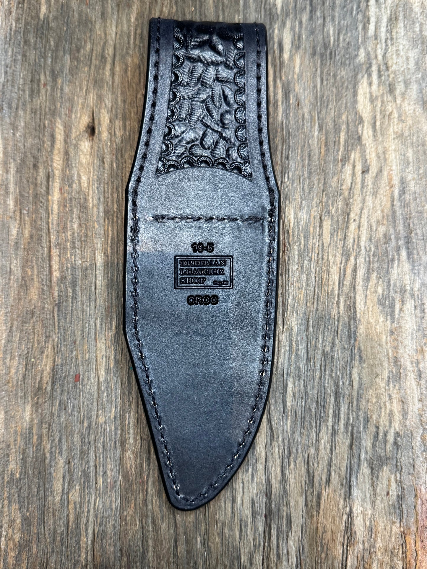 Randall Model 19-5 Exotic Natural Crocodile Sheath from Treeman.