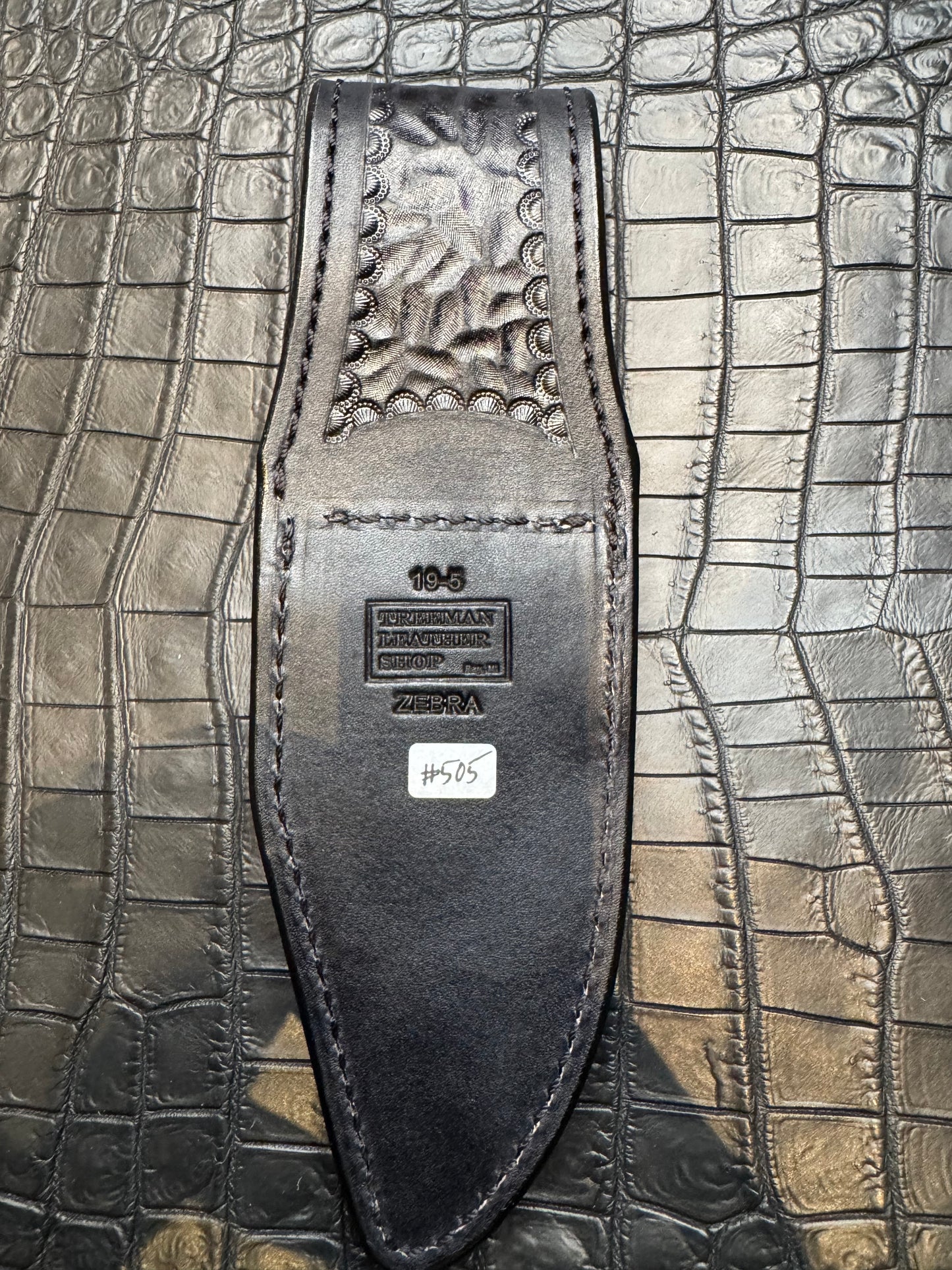 Randall Model 19-5 Exotic Zebra Skin Sheath from Treeman.