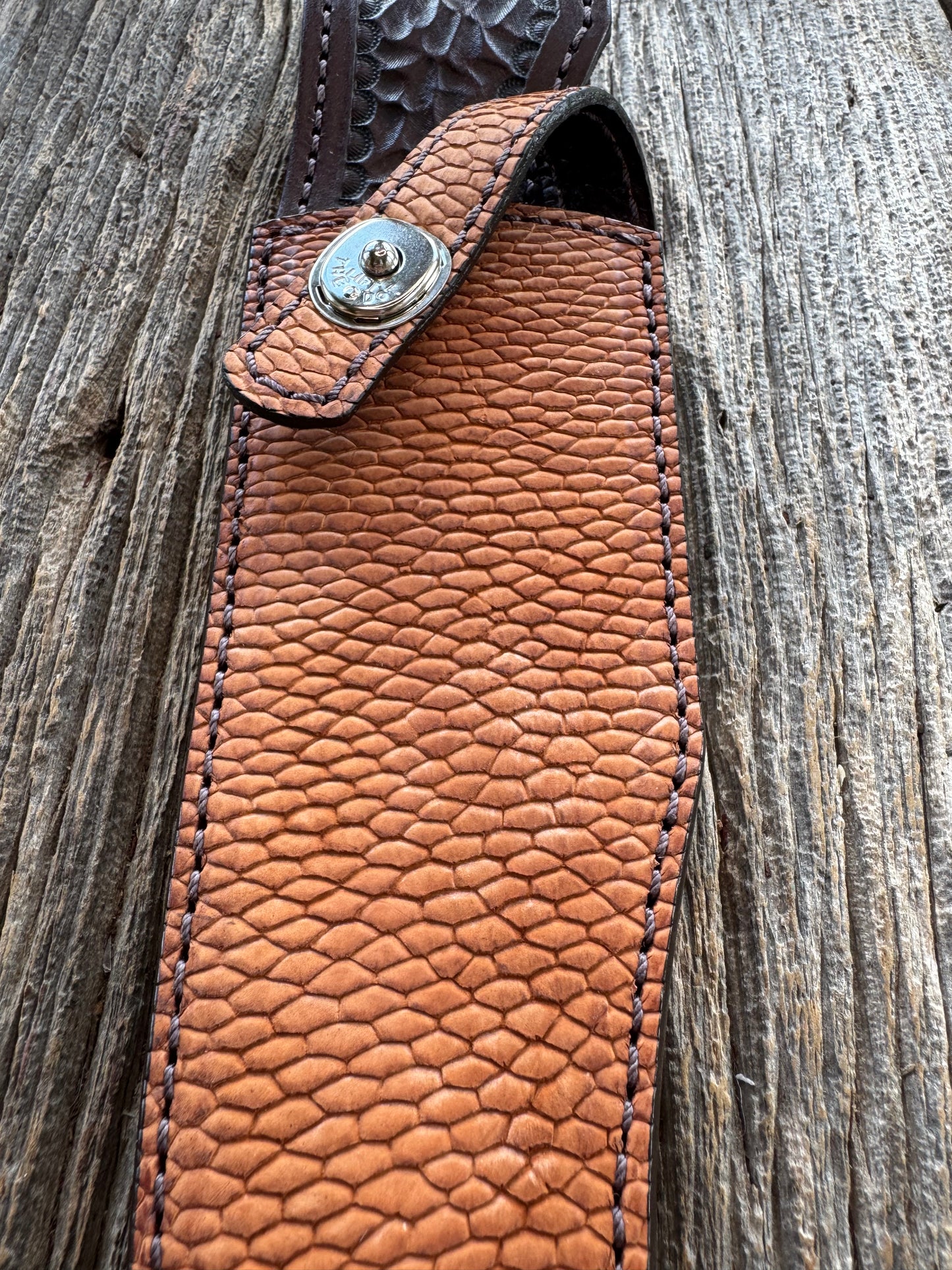 Randall Model 12-8 “Big Bear” Sheath in Exotic Tanned Beaver Pelt by Treeman.