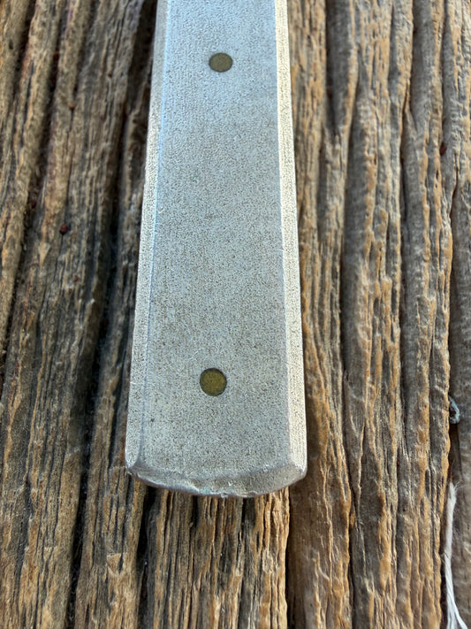Vintage Randall Knife Model 10-7 Fisherman Aluminum handle rare carbon Steel blade, Butterfly vintage sheath.