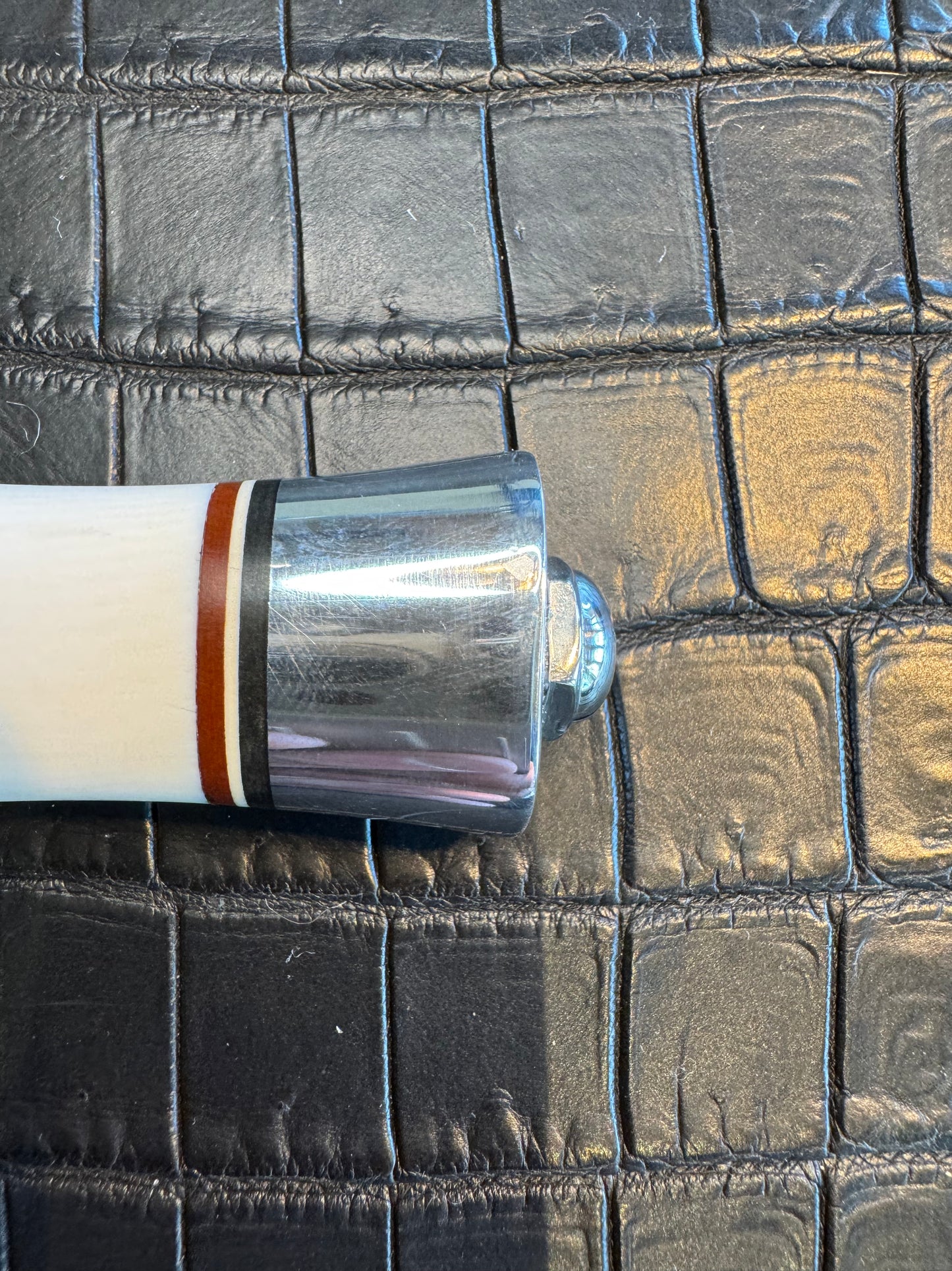 Vintage Randall Model 2-5 in Elephant Ivory with Nickel Silver Hilt and Aluminum Butt cap. Flawless.