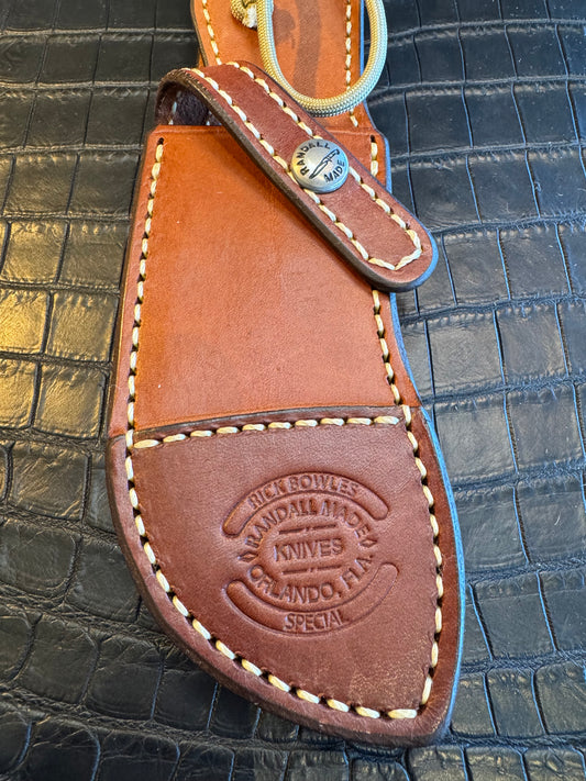 Randall Model Bowles Skinner Sheath autographed by Rick Bowles from Sullivans by Gutcher.
