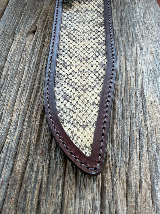 Randall Model 12-9 Sheath in Exotic Eastern Diamondback RattleSnake from Treeman Sheaths.