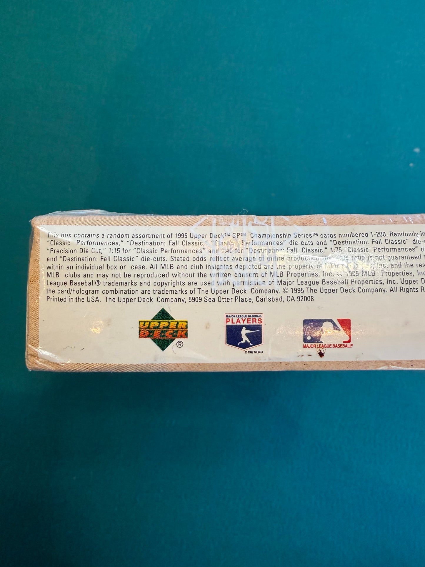 1999 Upperdeck Championship SP Series Box. 44 packs per box 6 cards per pack Rare box..