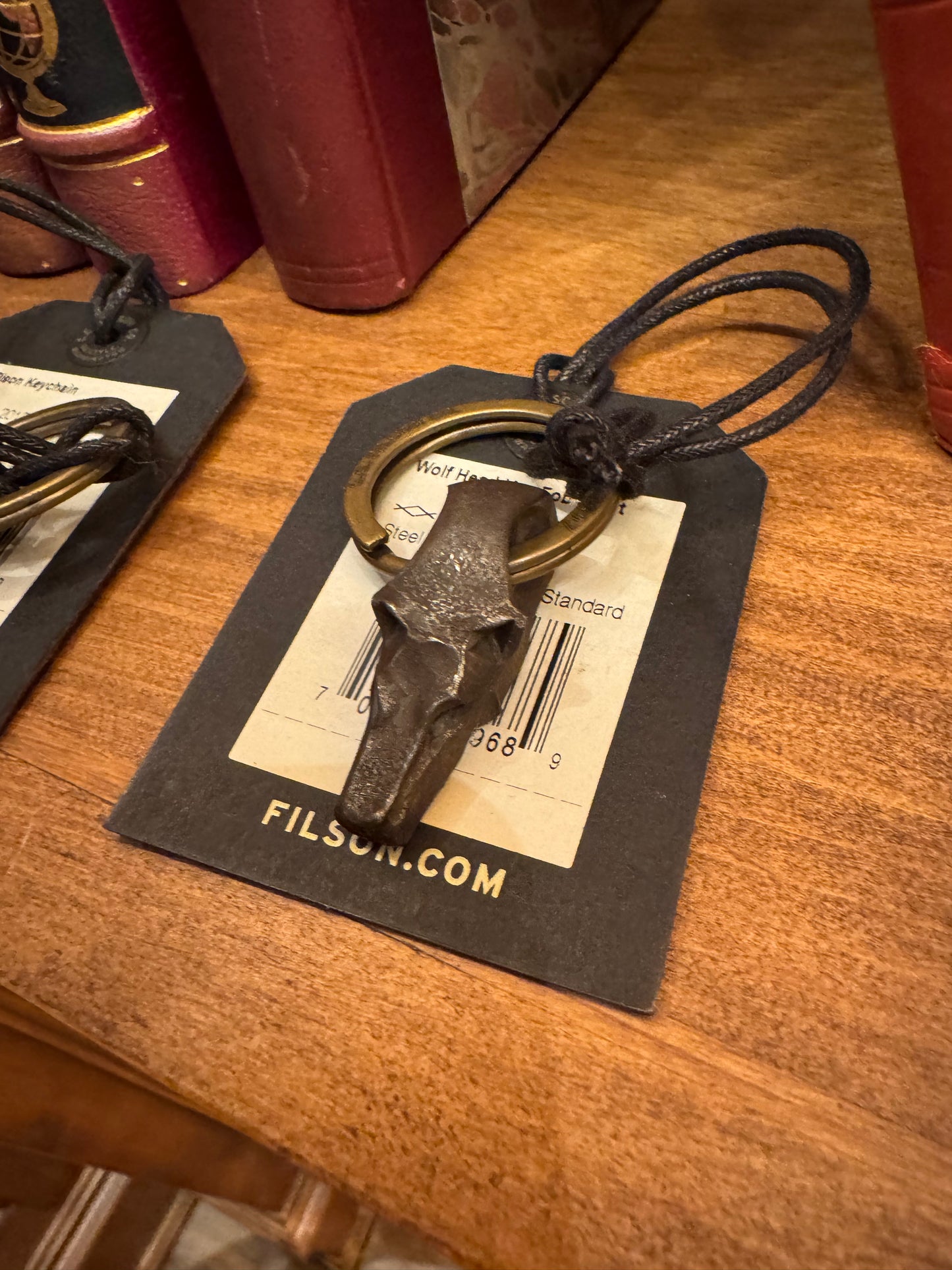 Filson Steel Wolf Key Chain Sold out at Filson.