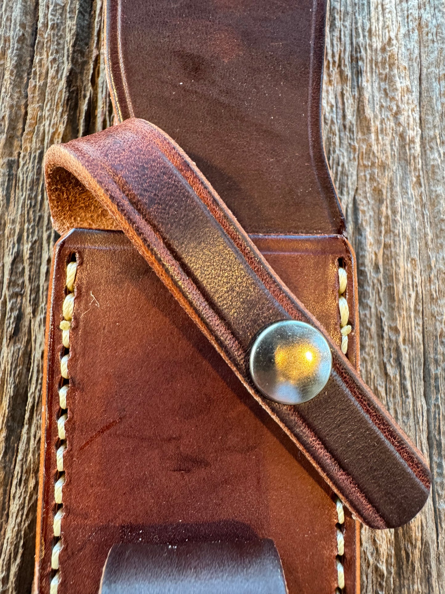 New Randall Sullivans by Gutcher Leather Knife Sheath for a Model 1-8 with Sharpening Stone.
