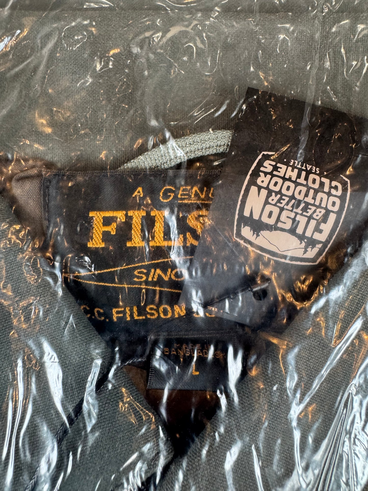 NWT Filson Short Lined Cruiser Large Castor Gray #20232828 Imported New Color