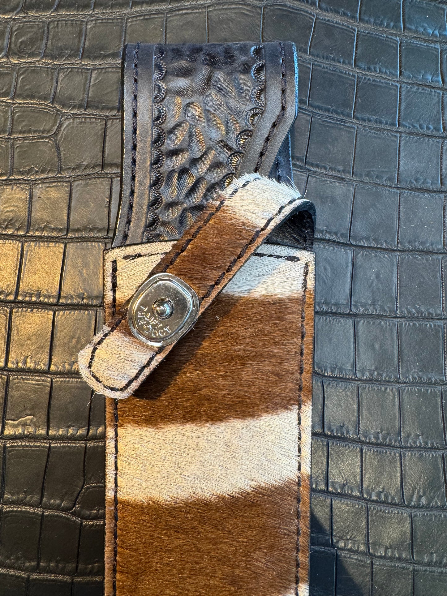 Randall Model Clinton Special TC Exotic Sheath in Zebra by Treeman.