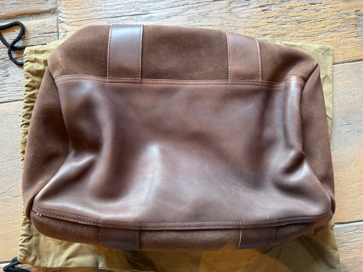 Grail Filson Rugged Suede Duffle Dark Tobacco New Without Tags ( big savings)