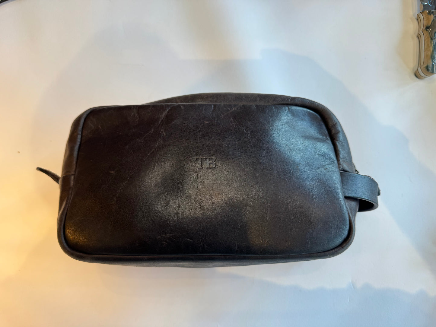 Rare Used Filson Travel Kit Dopp Weatherproof Sierra Brown Leather Made in USA