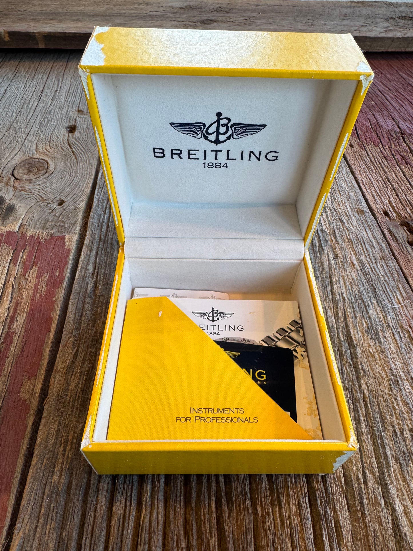 1999 Breitling Colt Chronograph. Black Dial with Breitling rubber divers strap. Ref A53035Box and papers included.
