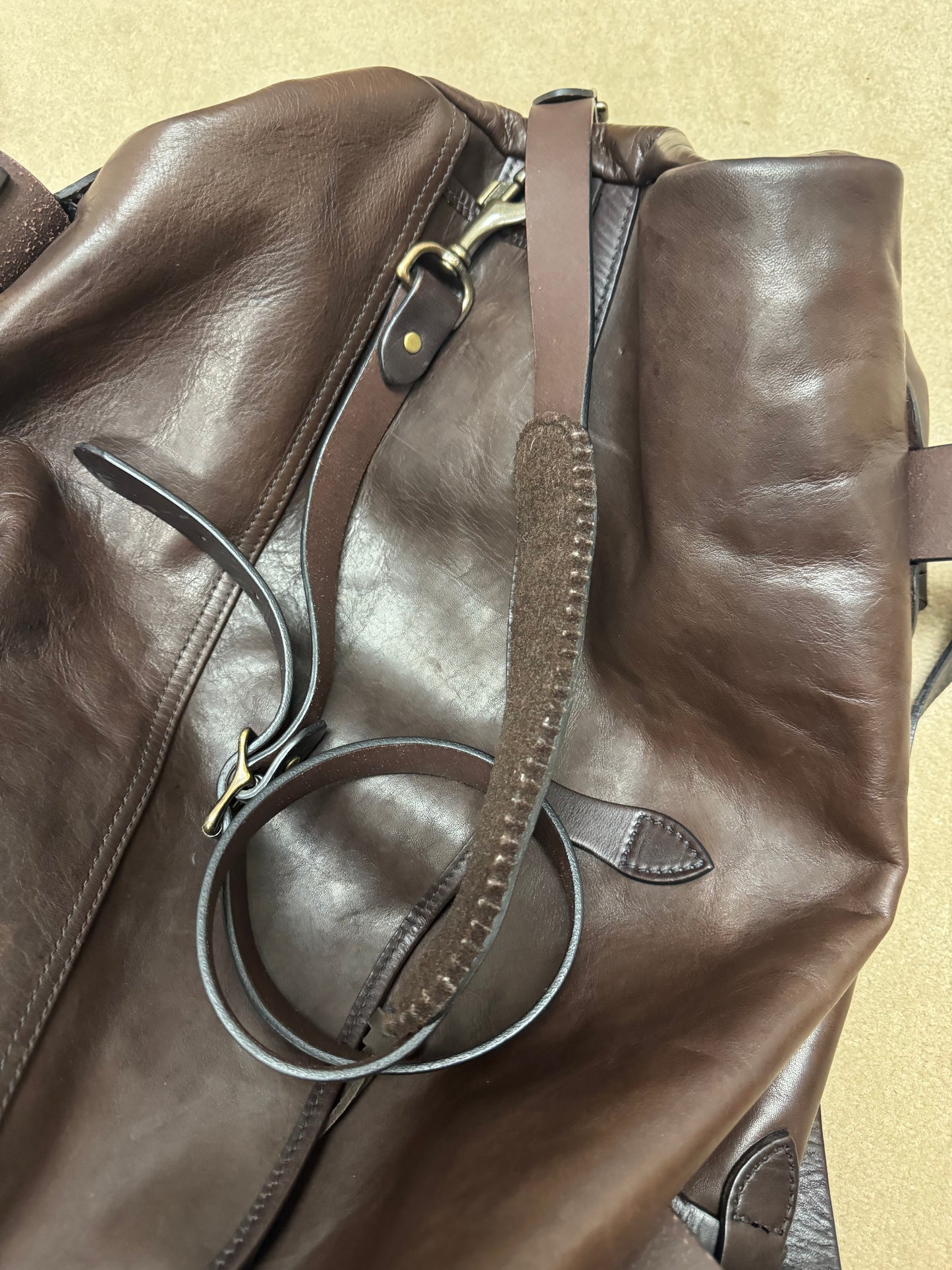 Nice Filson Weatherproof Leather Duffle Sierra Brown Grail Rare