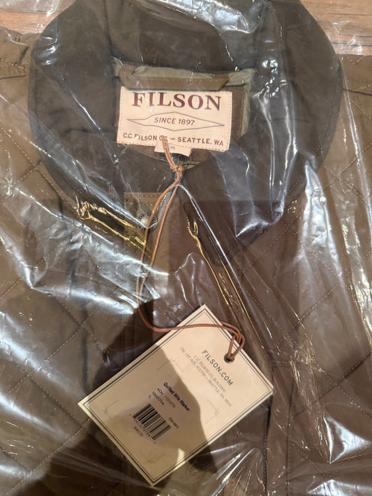 Filson Quilted Mile Marker Jacket NWT Vintage 11010773 Marsh Olive Extra Large Made in the USA