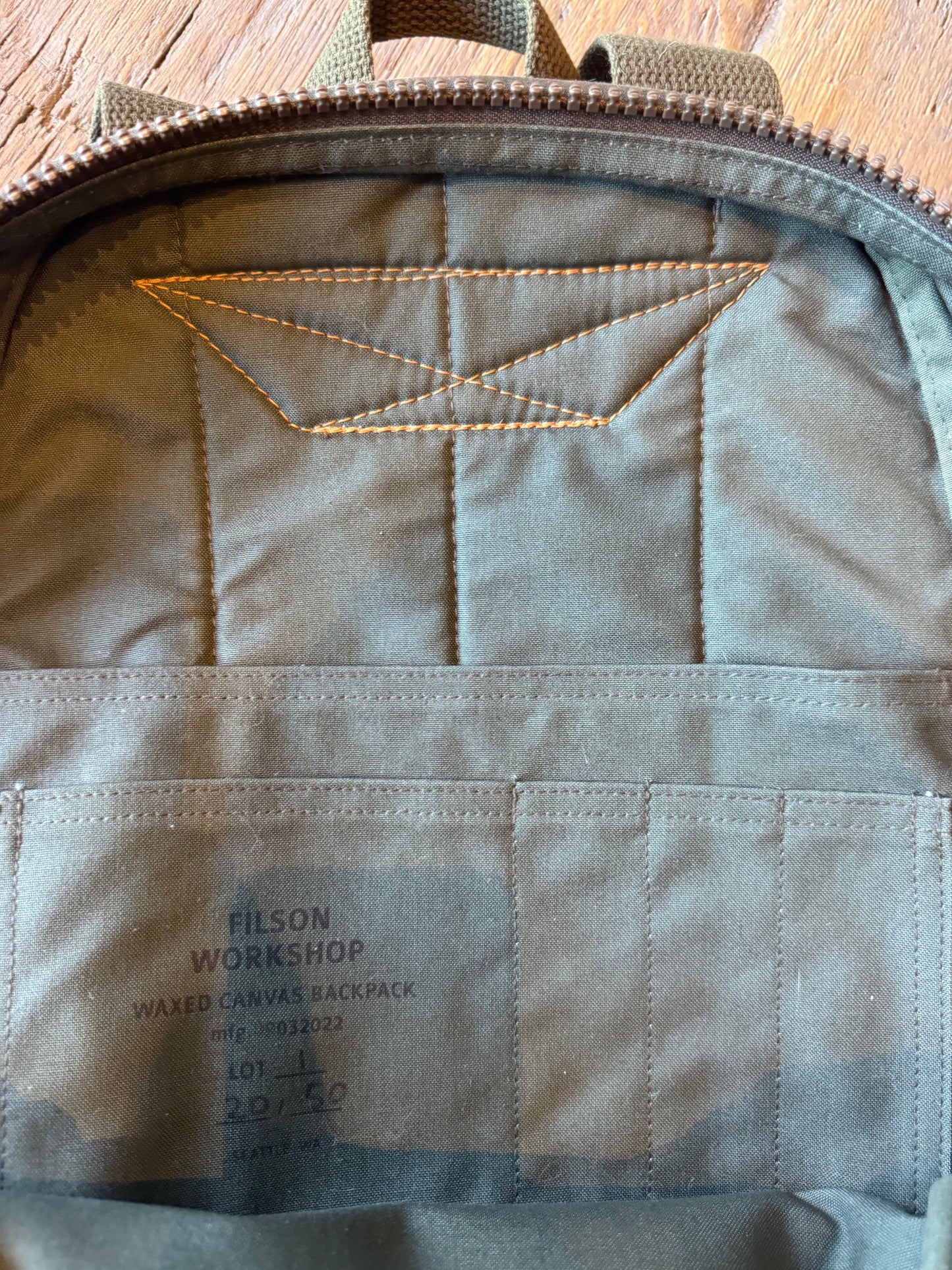 NWT Filson Workshop Waxed Canvas Backpack #20 of 50 Limited Edition Made in USA