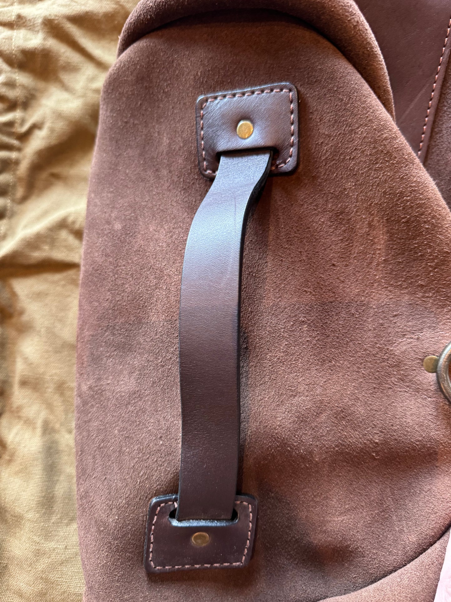 Grail Filson Rugged Suede Duffle Dark Tobacco New Without Tags ( big savings)