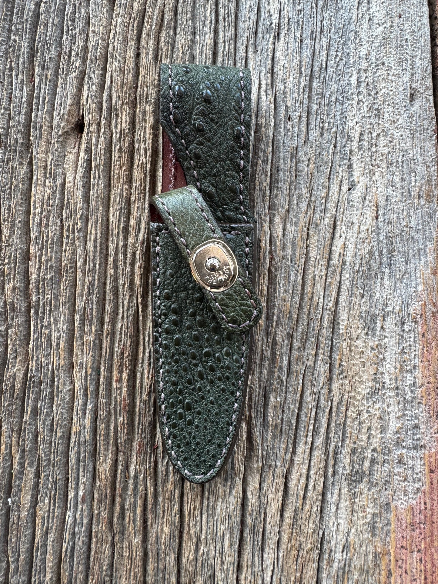 Randall Model 8-4 Sheath in Exotic Brown Snapping Turtle ( Double sided in Turtle) from Treeman.