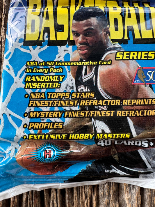 1996/97 Topps Jumbo Hobby Pack 40 Cards, Kobe Rookie.