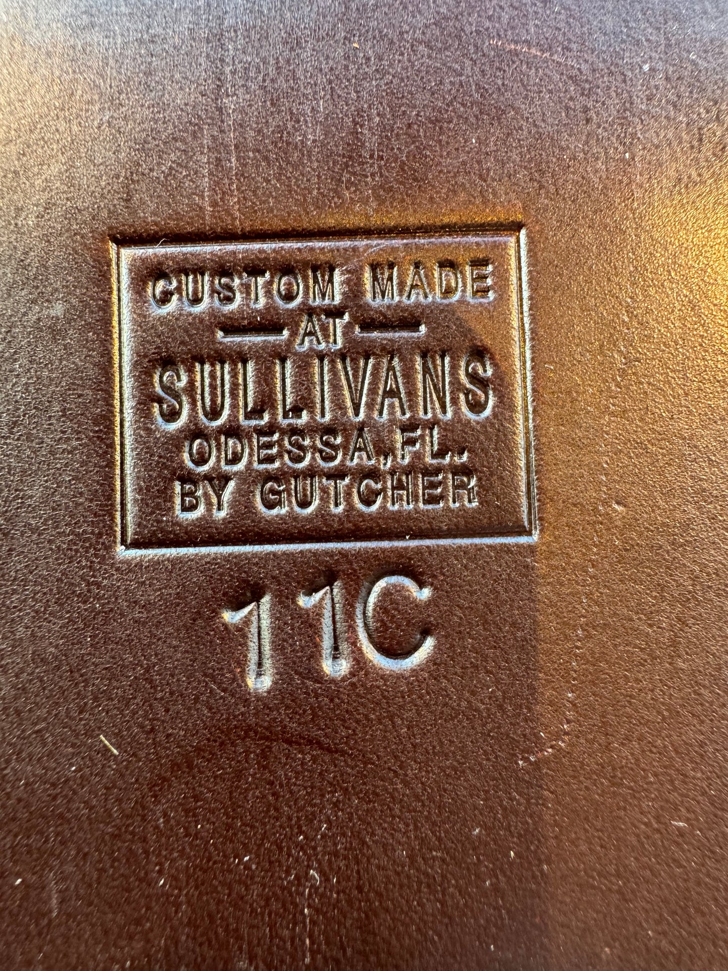 New Randall Sullivans by Gutcher Leather Knife Sheath for a Dealer Special Model 12-11C Large Sasquatch with Sharpening Stone.