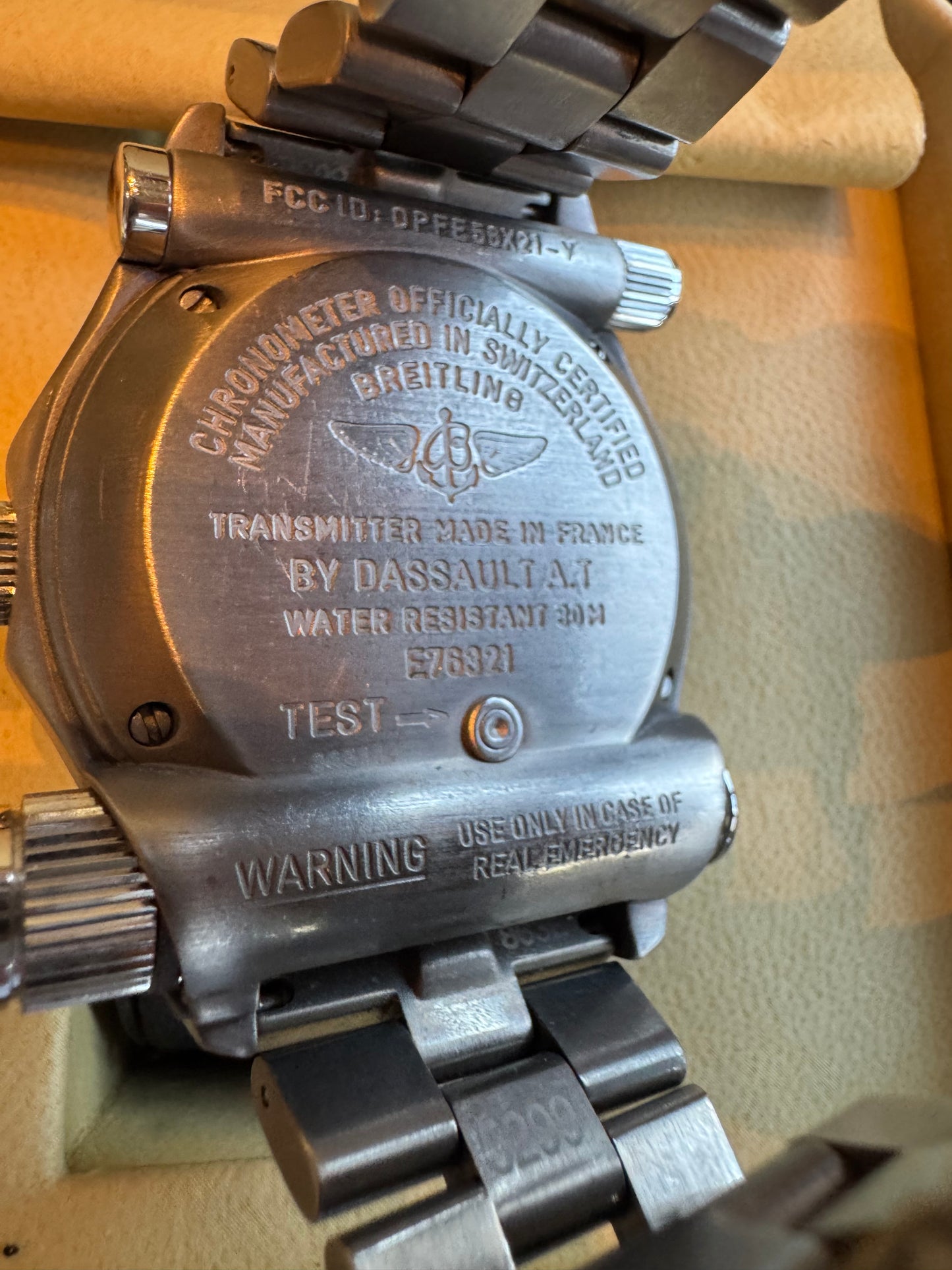 Breitling Emergency Reference Number. E73621. Eperp or Beacon never activated.