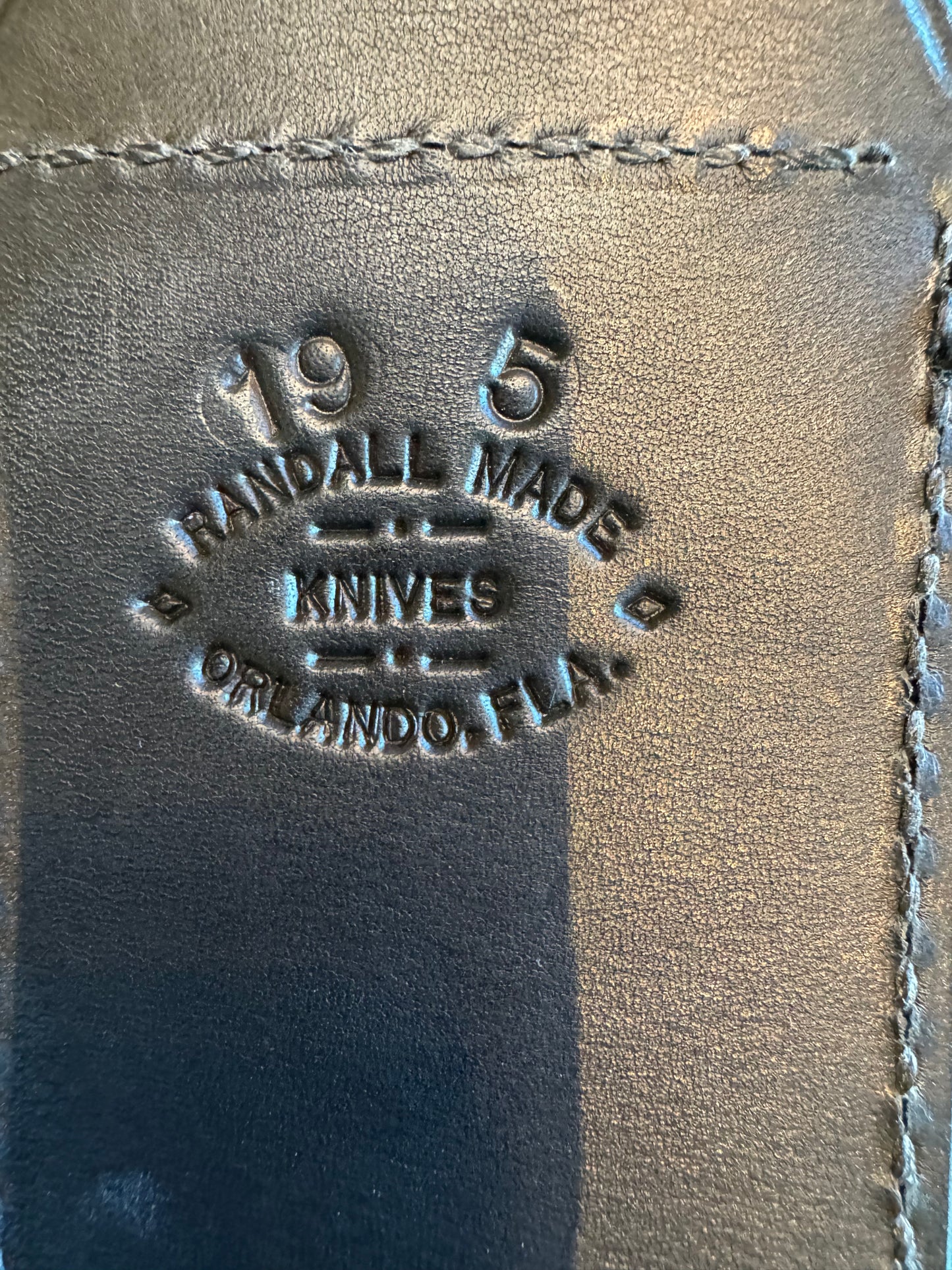 Randall Knife Model 19-5 NSH Resin Ivory Stainless Steel Black Randall Sheath