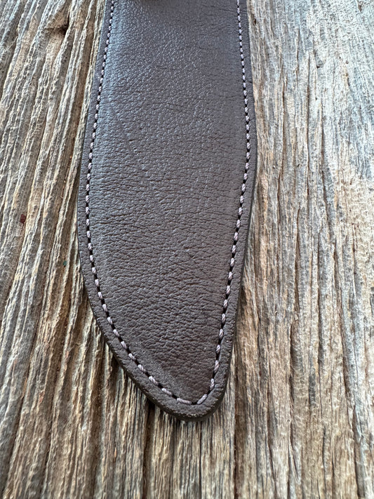 Randall Model 12-9 Sheath in Exotic Cape Buffalo in Dark Brown Leather from Treeman.
