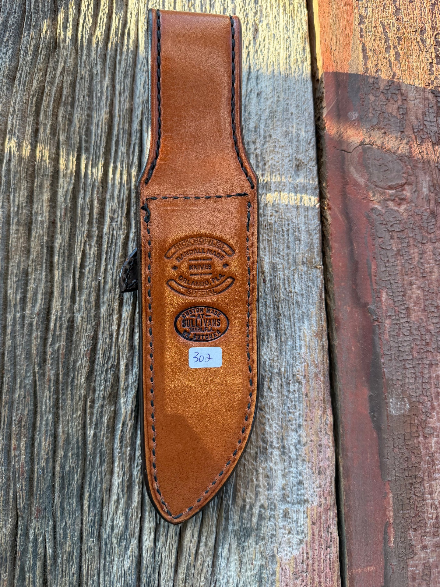 Very Rare Randall Sullivans by Gutcher Exotic Elephant Trunk Knife Sheath for a Bowles Special. Randall Snap!!