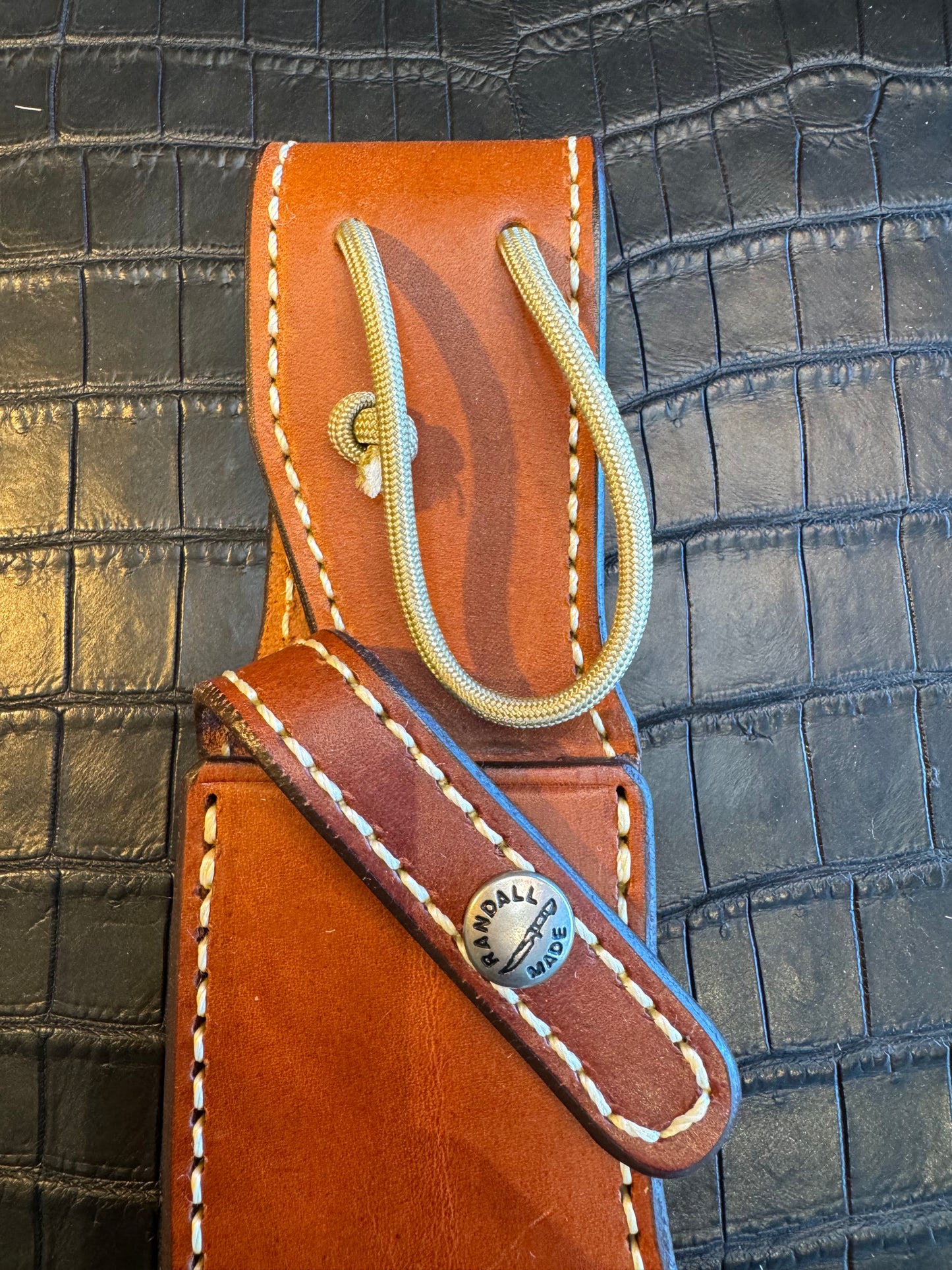 Randall Model Bowles Skinner Sheath autographed by Rick Bowles from Sullivans by Gutcher.