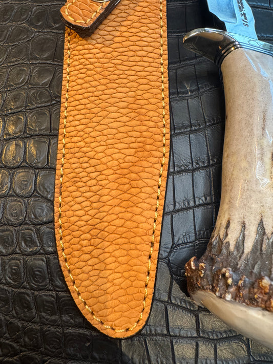 Randall Model 1-7 Sheath Straight Hilt in Exotic Beaver Tail by Treeman. (Sheath only)