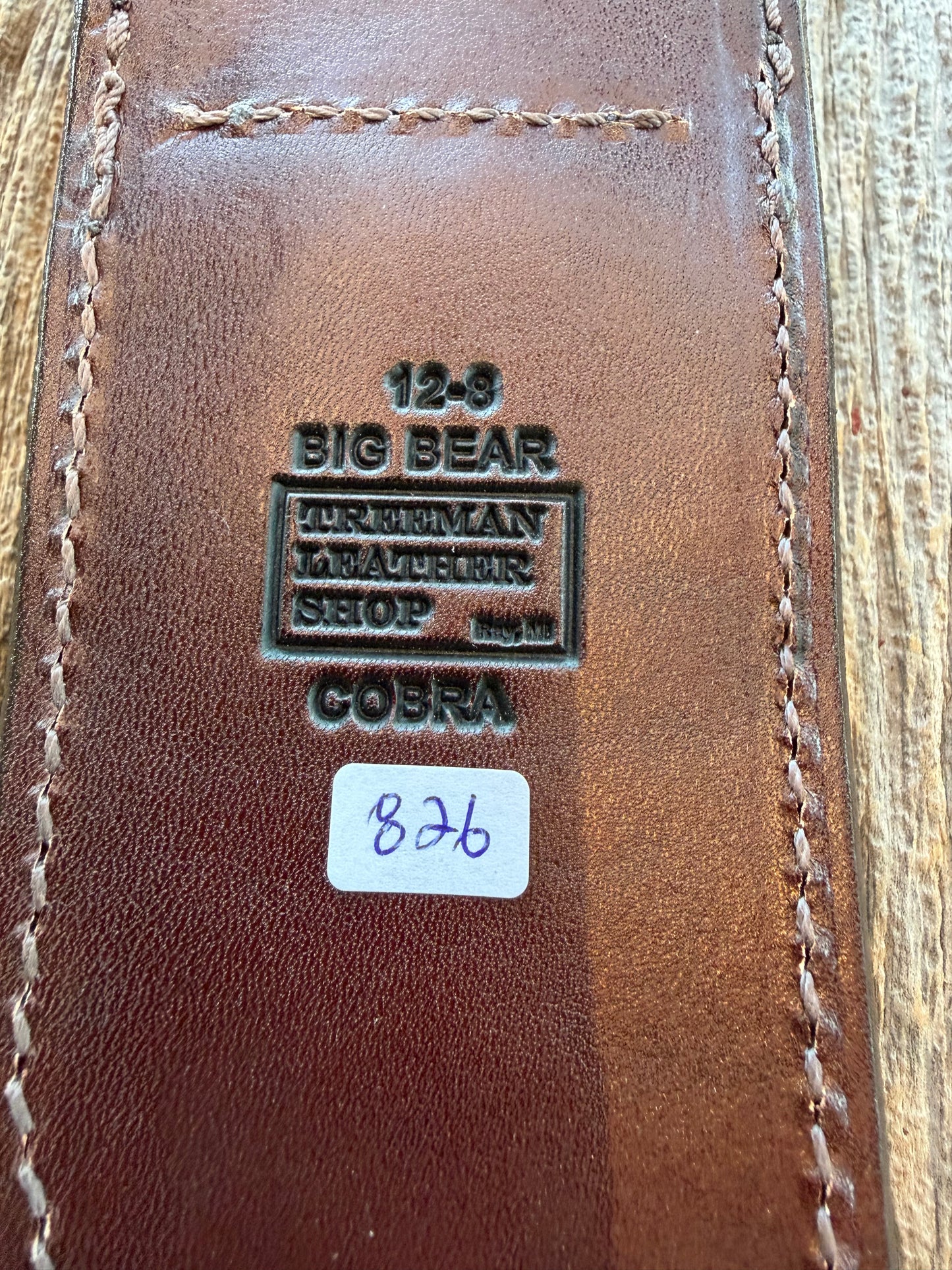 New Randall Model 12-8 Big Bear Sheath in Exotic Cobra with actual head by Treeman. Black and Browns … one of only a three I made.