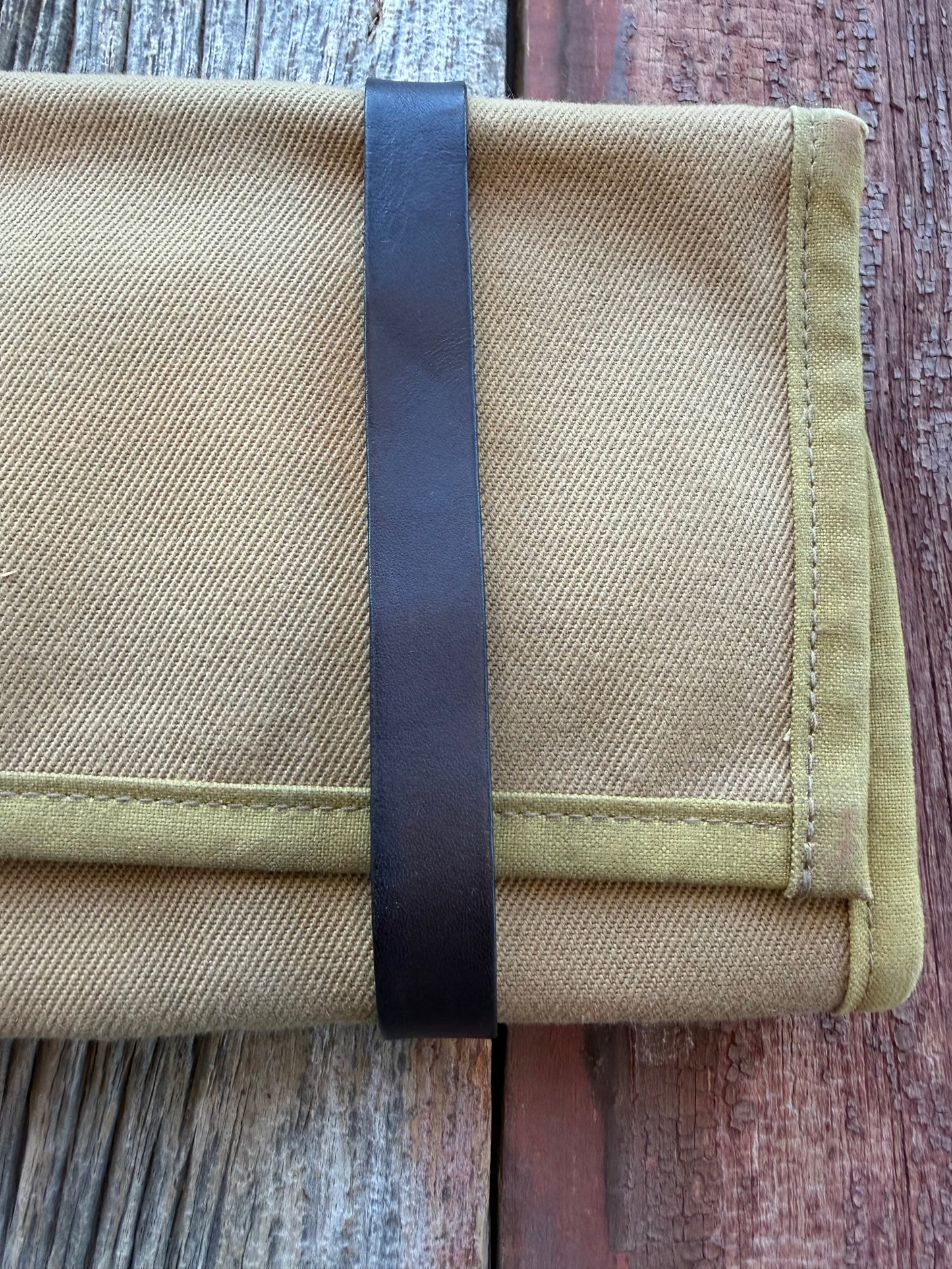 Rare Filson Tool Roll in Heavy Twill and Leather| Dark Tan| USA| # 11070303