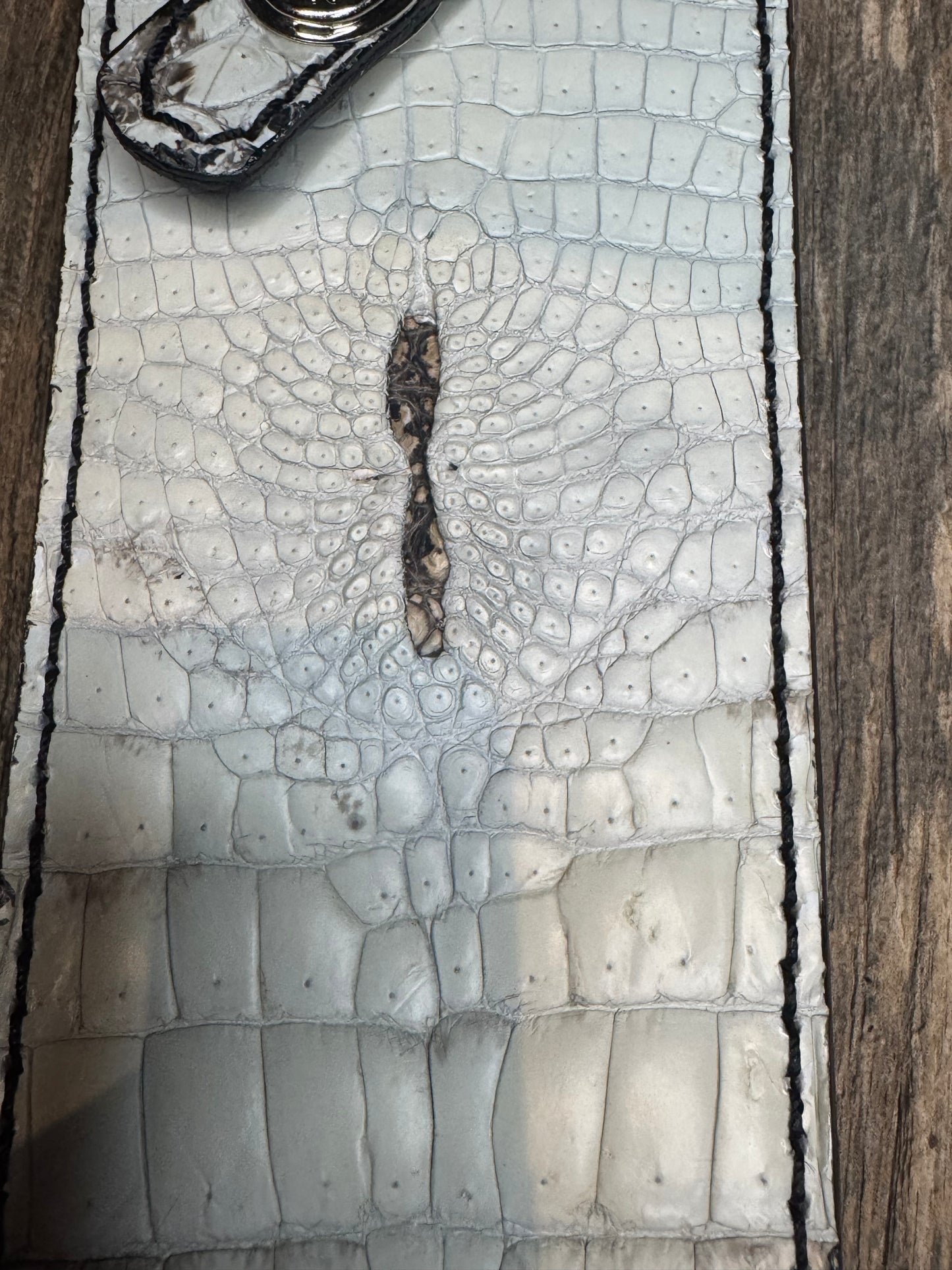 Randall Model 12-11 “Smitty” Anus Sheath in Exotic Natural Crocodile from Treeman.