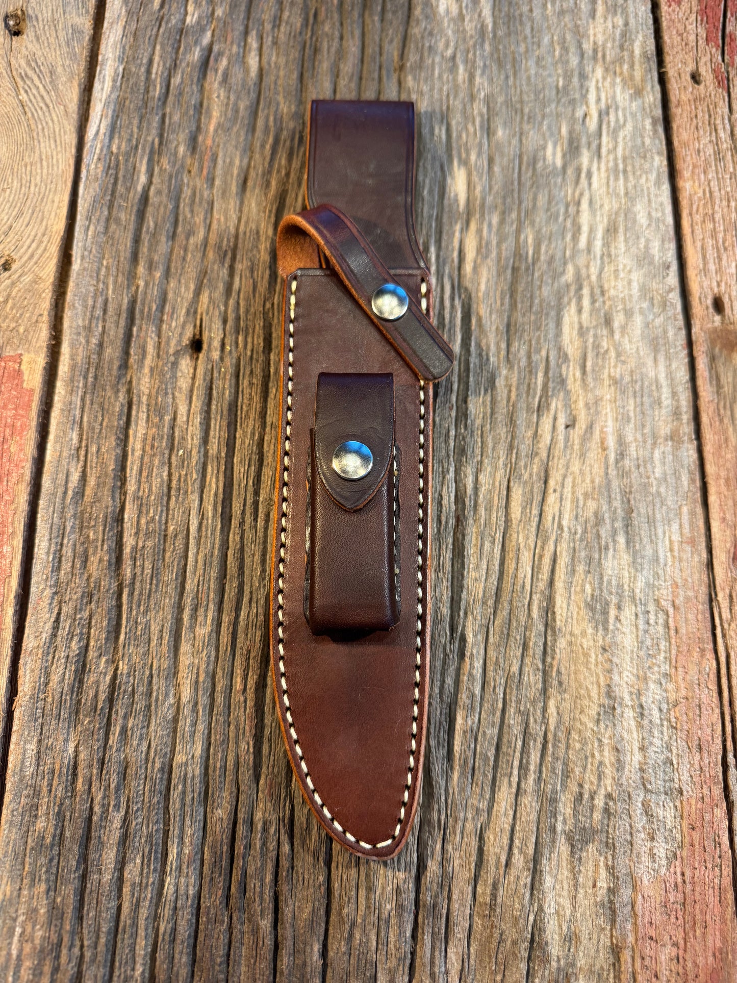 New Randall Sullivans by Gutcher Leather Knife Sheath Model 1-7 with Stone