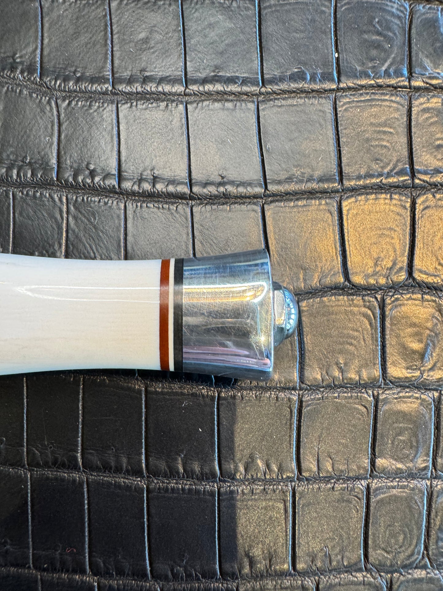 Vintage Randall Model 2-5 in Elephant Ivory with Nickel Silver Hilt and Aluminum Butt cap. Flawless.