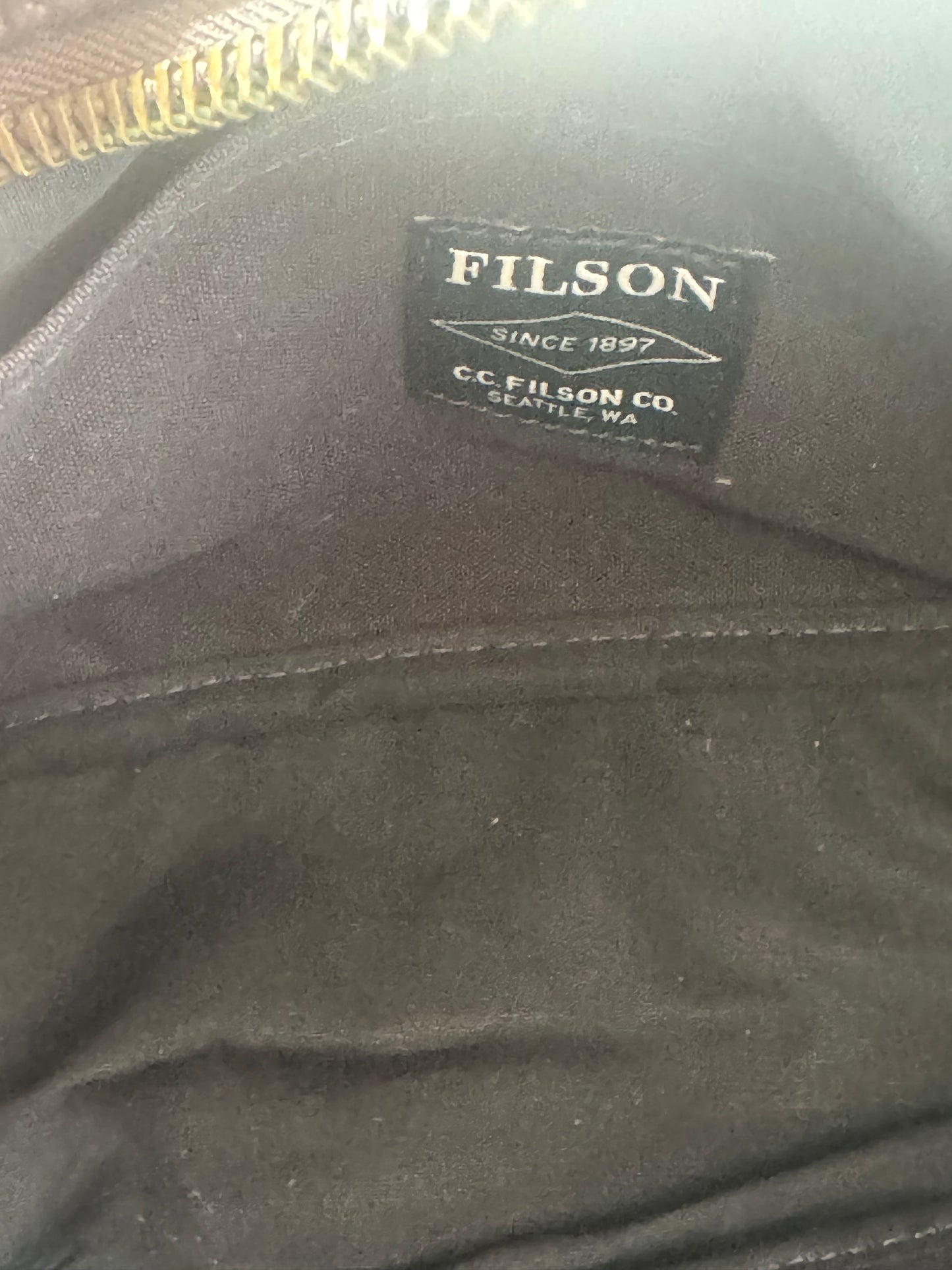 NWT Filson Weatherproof Leather Dopp or Travel Kit in Sierra Brown Grail Rare