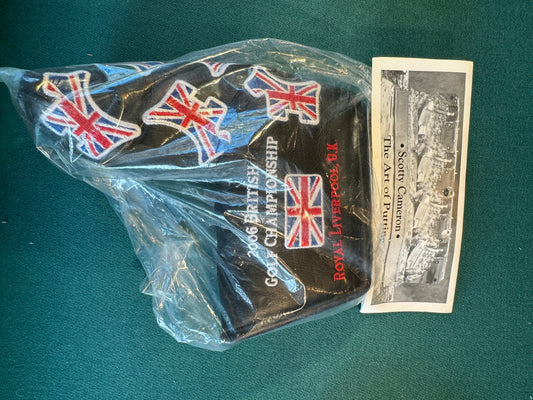 New in Bag Rare Scotty Cameron 2006 Black British Open Rotay Liverpool Head cover