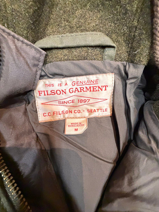Filson Down Cruiser Parka Otter Green Medium 650 Down Sold Out Mens New with Tags