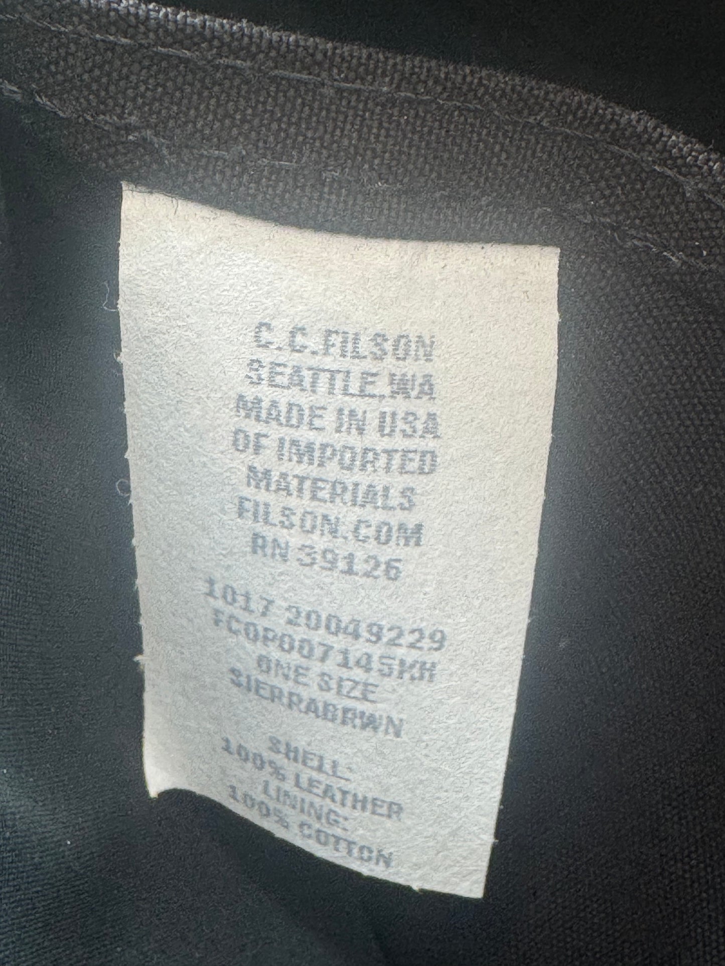 NWT Filson Weatherproof Leather Dopp or Travel Kit in Sierra Brown Grail Rare