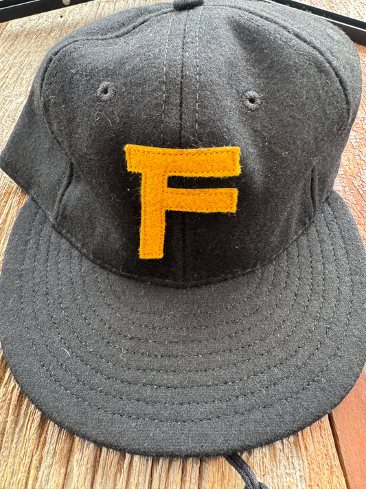 NWT Filson Jackson Fitted Cap Black with Yellow F Size 7 3/8 USA 20173389
