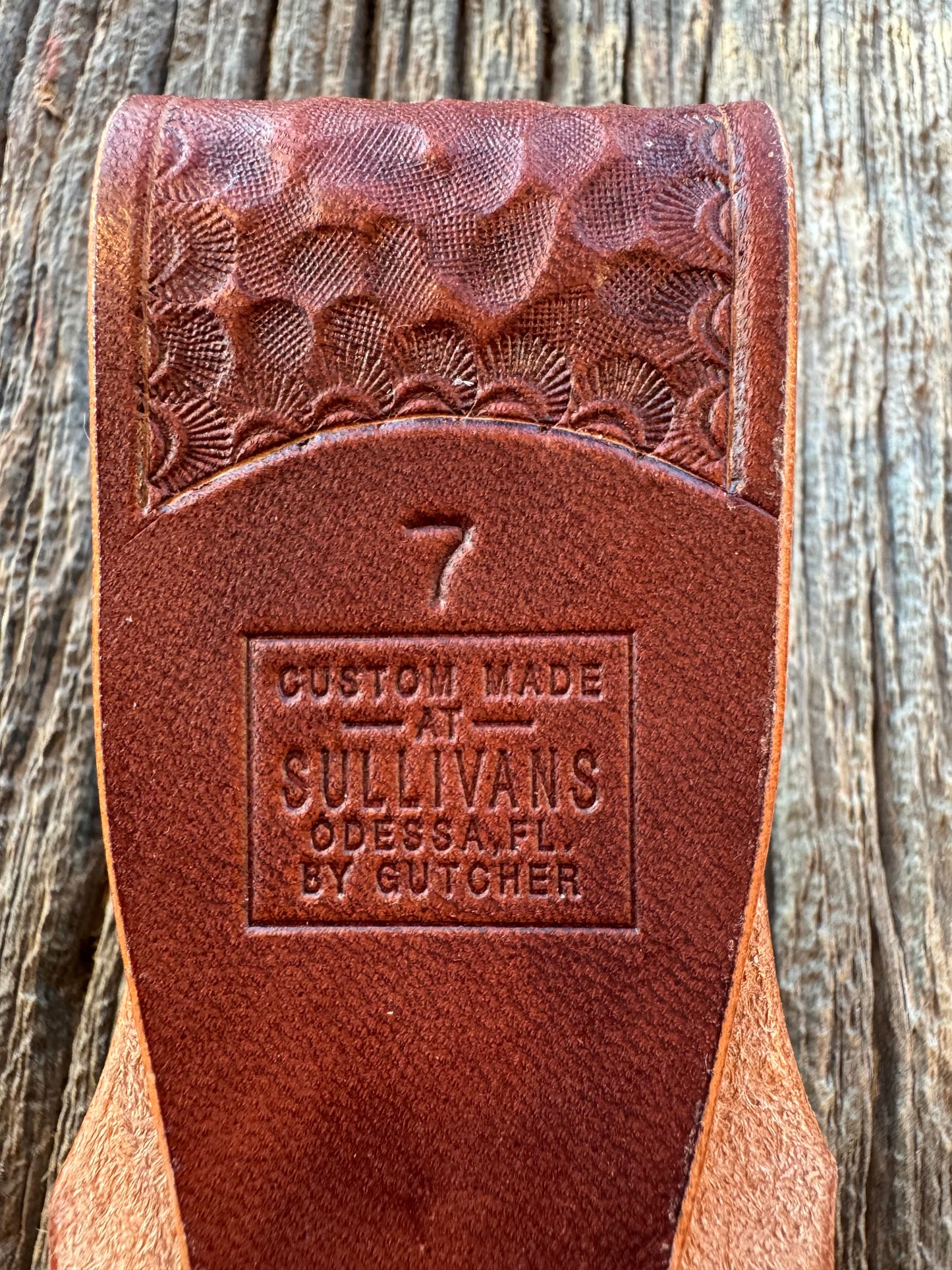 New Randall Sullivans by Gutcher Exotic Python Knife Sheath for a Model 1-7 with Sharpening Stone.