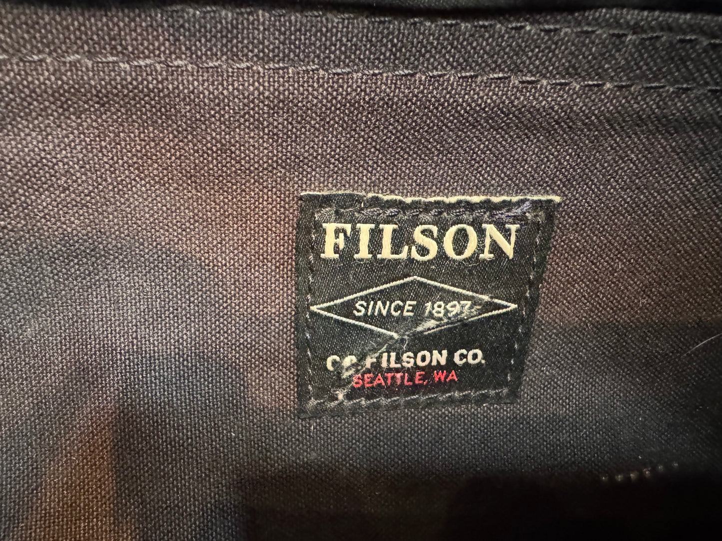 Rare Used Filson Travel Kit Dopp Weatherproof Sierra Brown Leather Made in USA