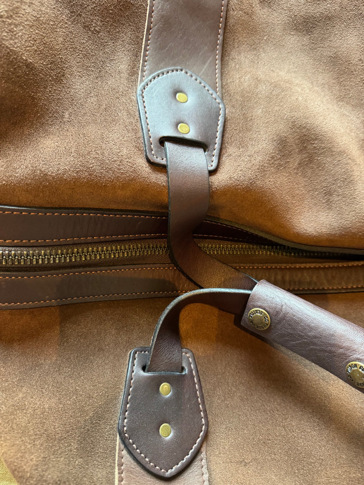 Grail Filson Rugged Suede Duffle Dark Tobacco New Without Tags ( big savings)