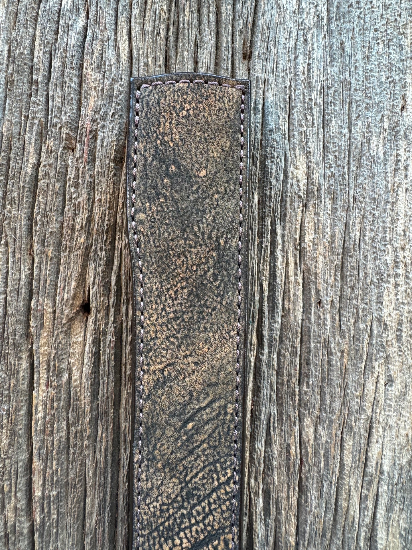 Randall Model 10-7 Fisherman Exotic Sheath in Giraffe by Treeman.