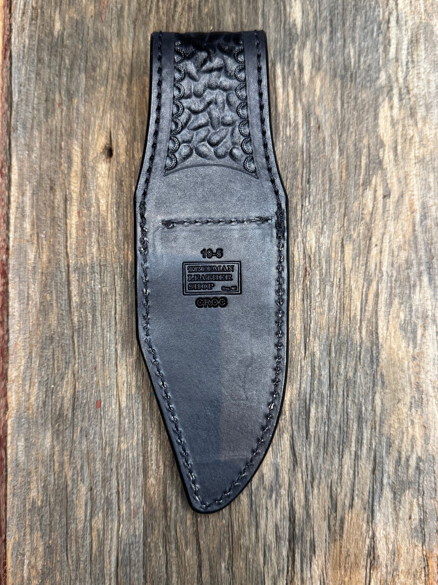Randall Model 19-5 Exotic Natural Crocodile Sheath from Treeman.