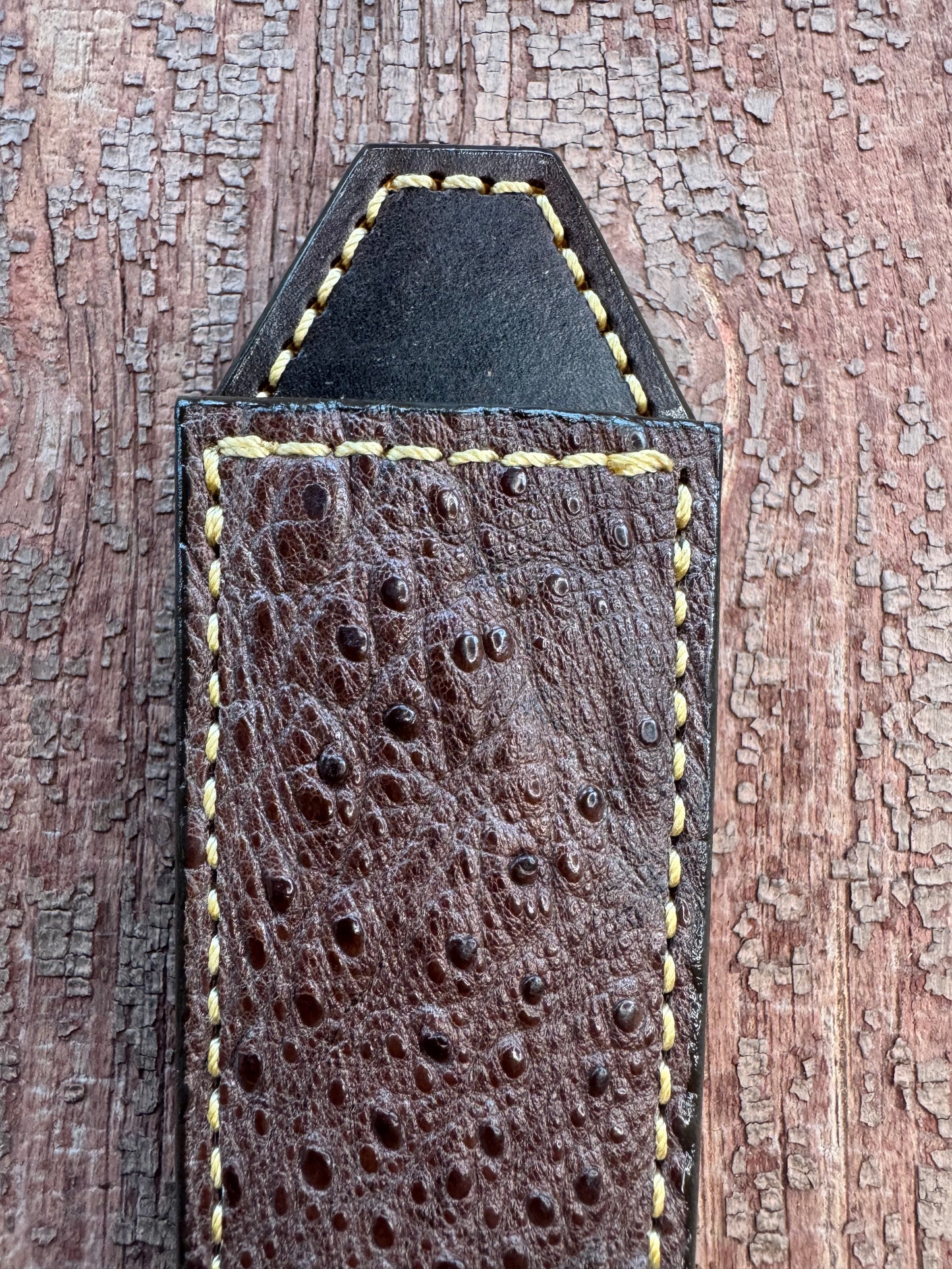 Randall Model “Gambler” 5 Inch Sheath in Exotic Snapping Turtle by Treeman. (Sheath only)